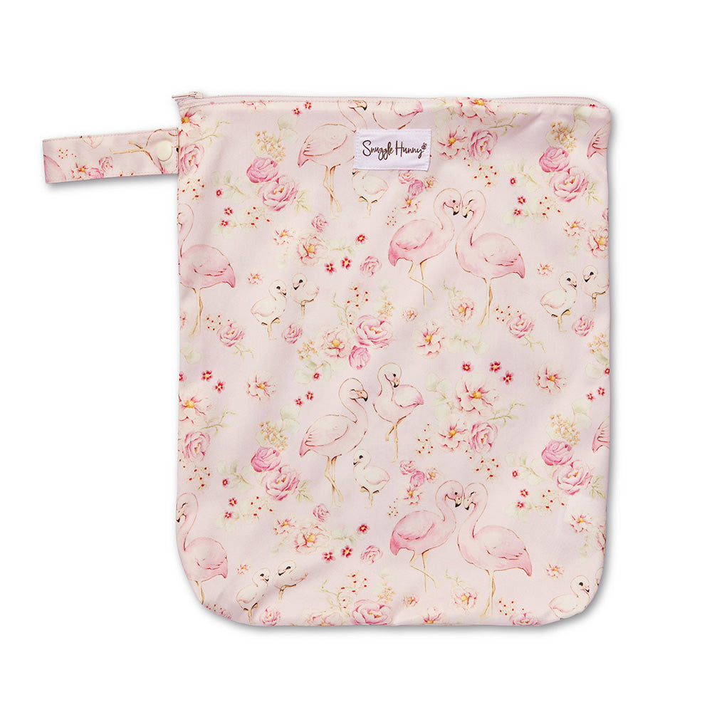 Snuggle Hunny Flamingos Wet Bag - image 2