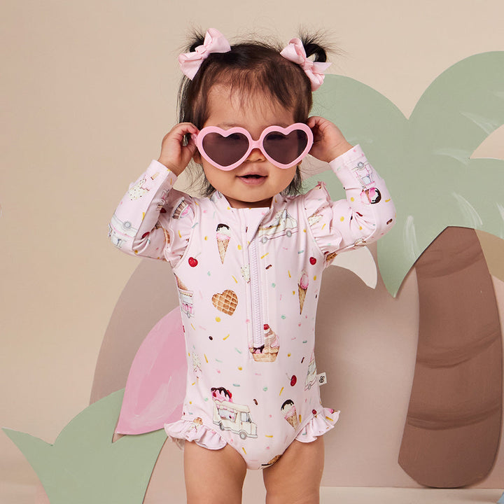 Snuggle Hunny Ice Creams Frill Swimsuit - image 1