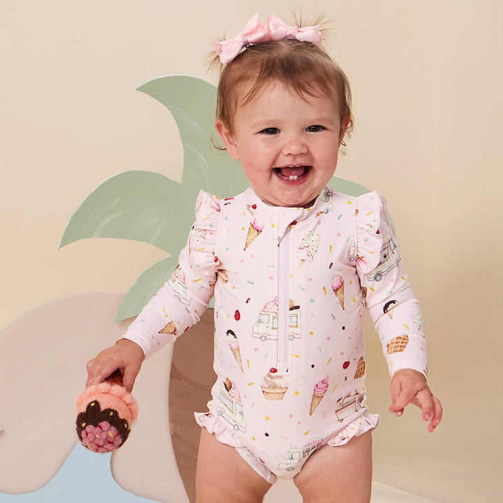 Snuggle Hunny Ice Creams Frill Swimsuit - image 3