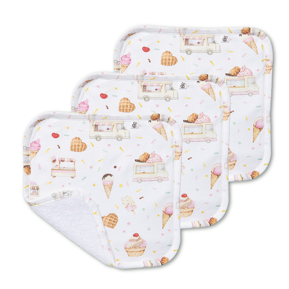 Snuggle Hunny Ice Creams Organic Wash Cloths - 3 Pack - image 1