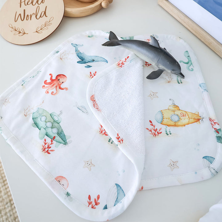 Snuggle Hunny Little Subs Organic Wash Cloths - 3 Pack - image 2