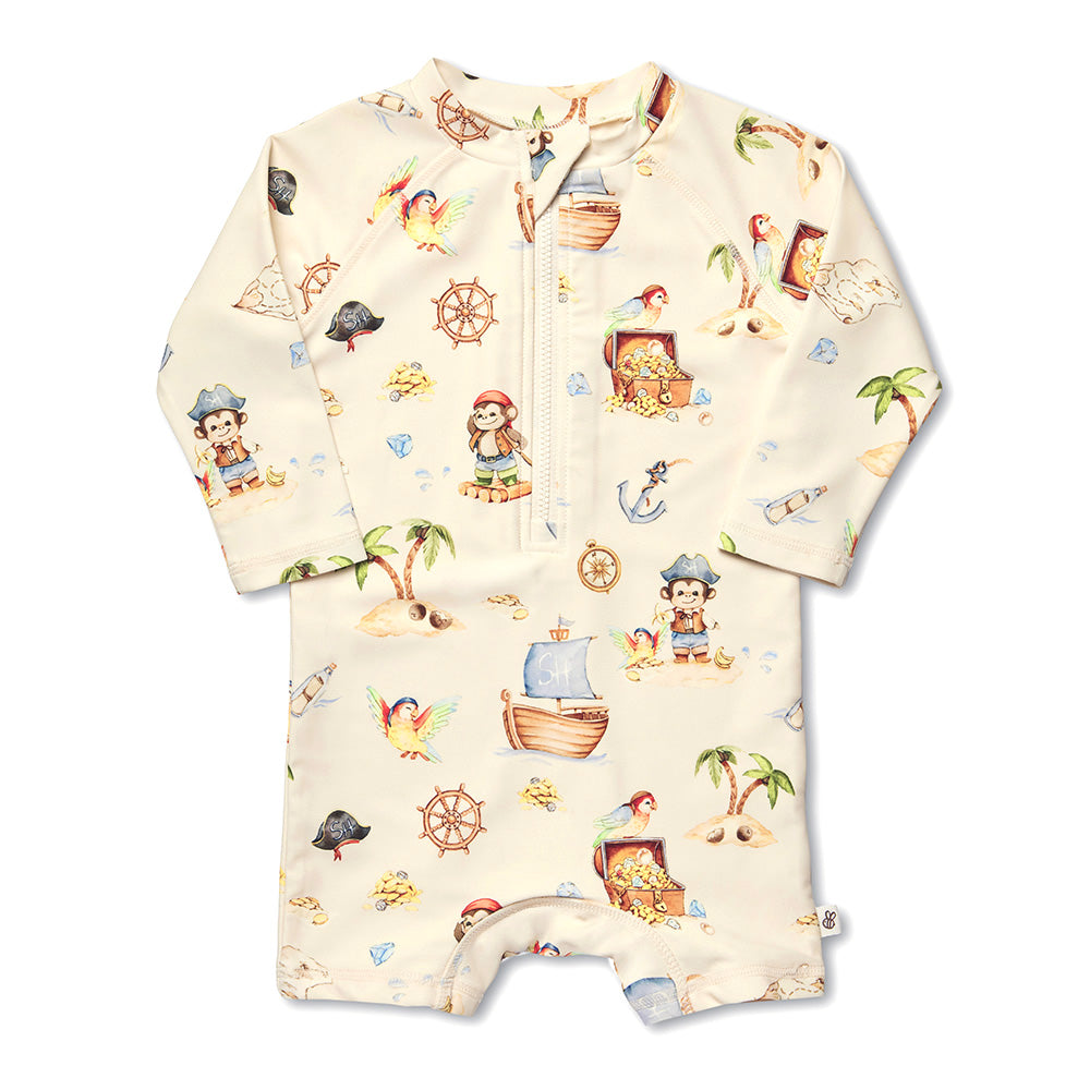 Snuggle Hunny Treasure Island Swim Shortie - image 2