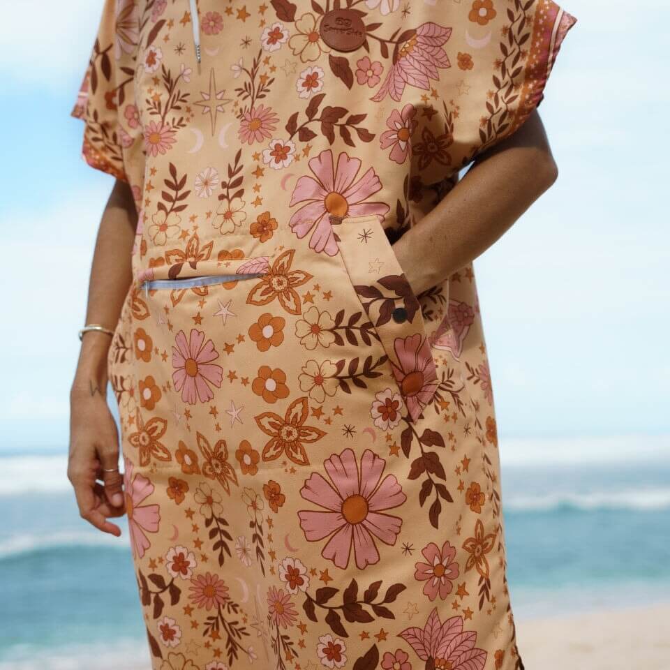 SomerSide Boho Sun adult changing towel poncho, additional supplier view