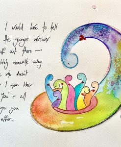 Soul Stories Greeting Card – Moonwalk Away