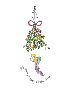 Soul Stories Christmas Card – Cheeky Kisses