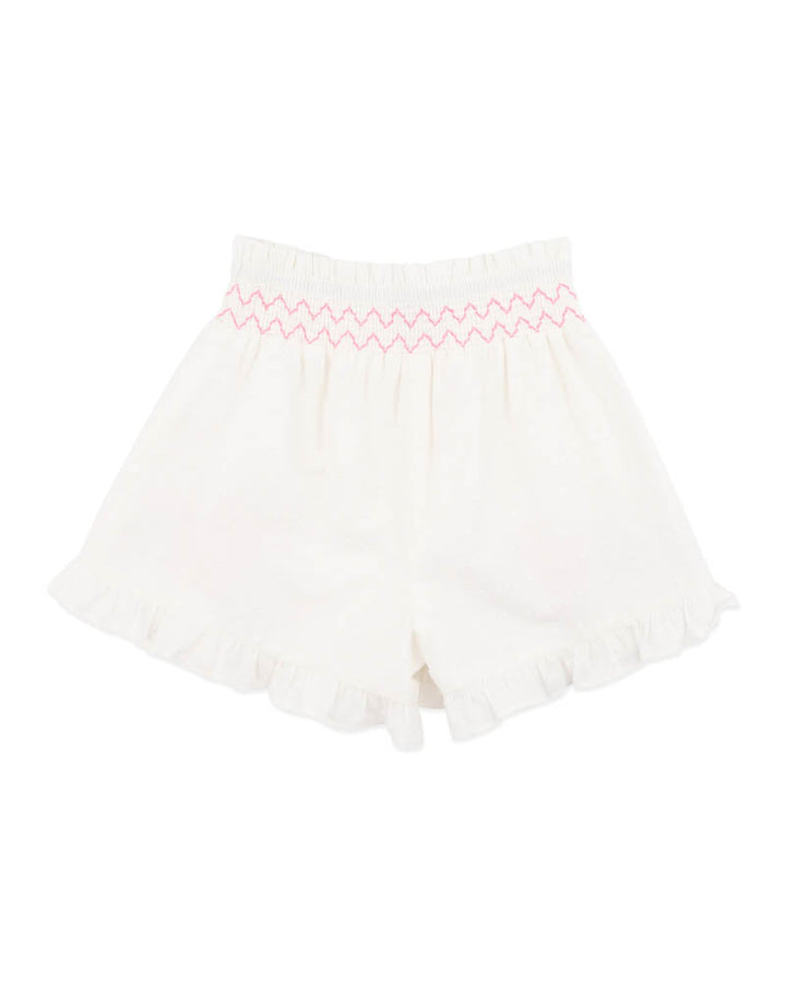 Paradiso Embroidered Shorts – White – view 2