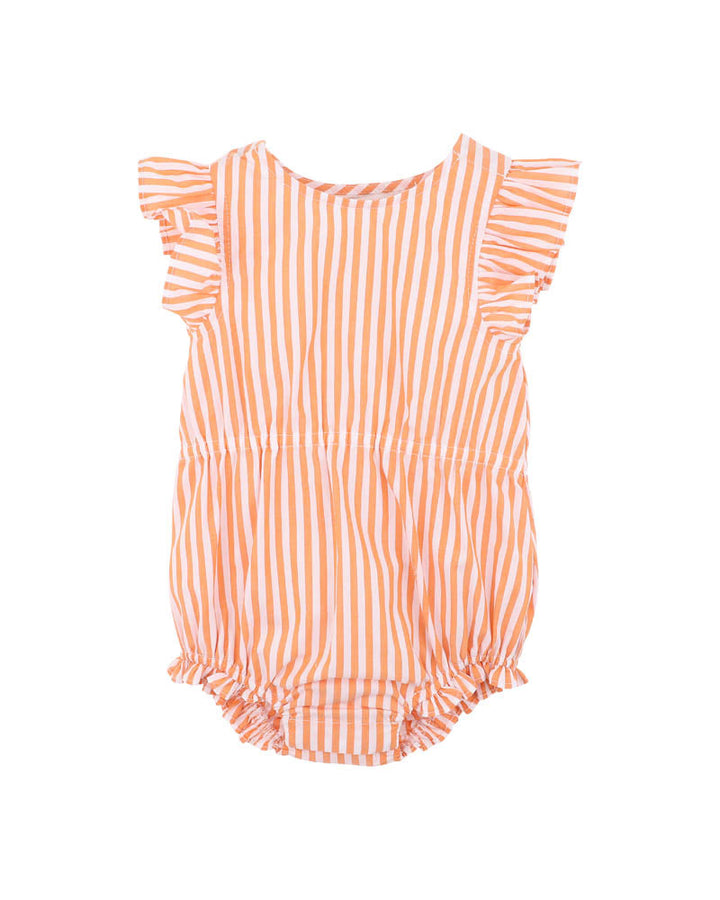 Paradiso Woven Stripe Bodysuit – Burnt Orange Stripe – view 1