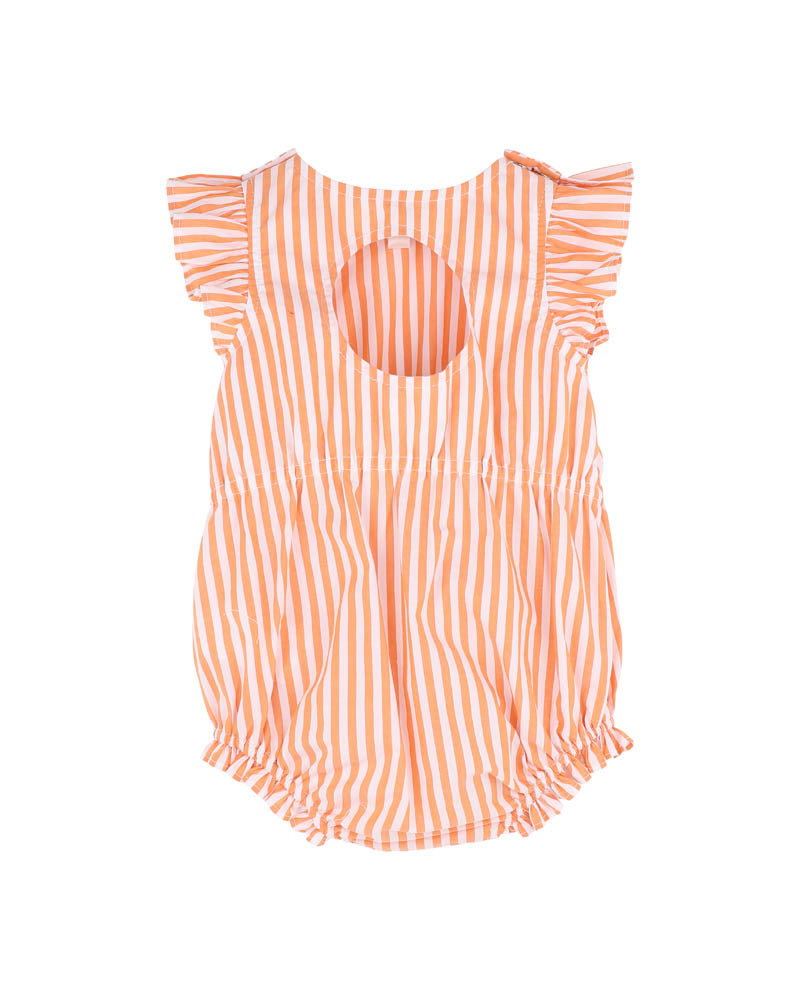 Paradiso Woven Stripe Bodysuit – Burnt Orange Stripe – view 2