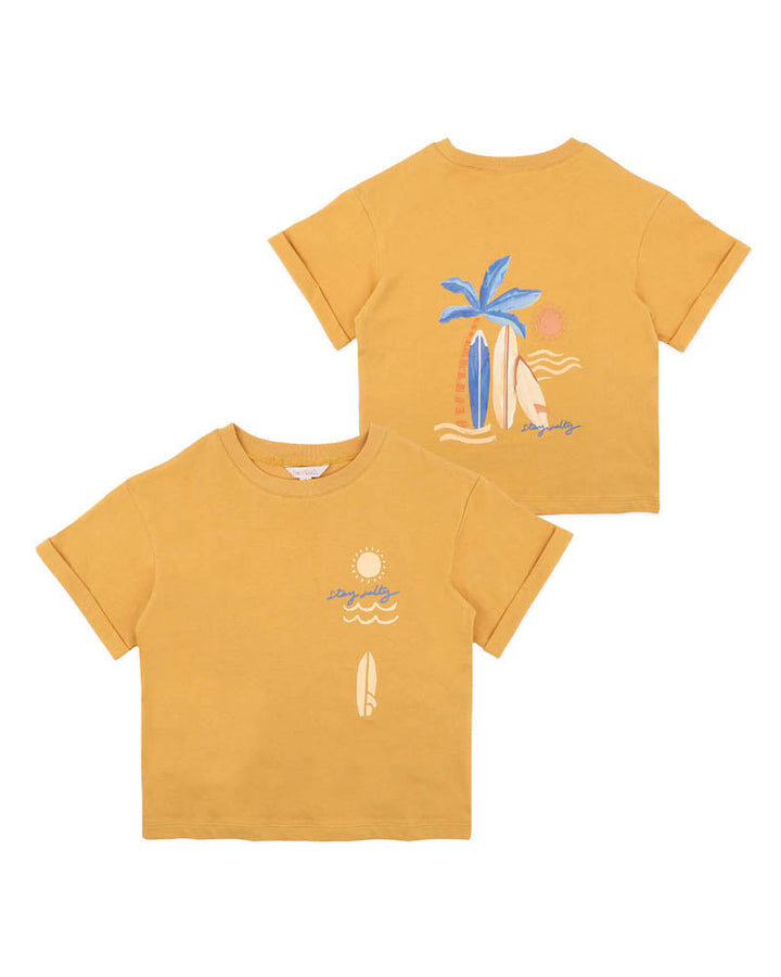 Havana Stay Salty Organic Tee – Honey – view 2