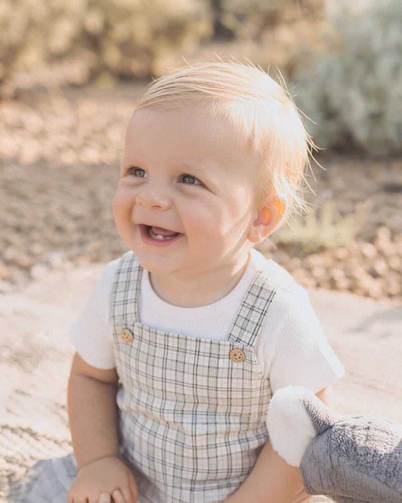 Taylor Check Bodysuit & Tee Set – Sage Check – view 3