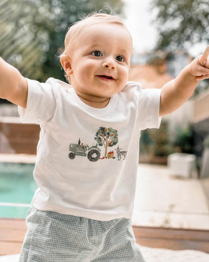 Scout Organic Tractor Tee – Cloud – view 1
