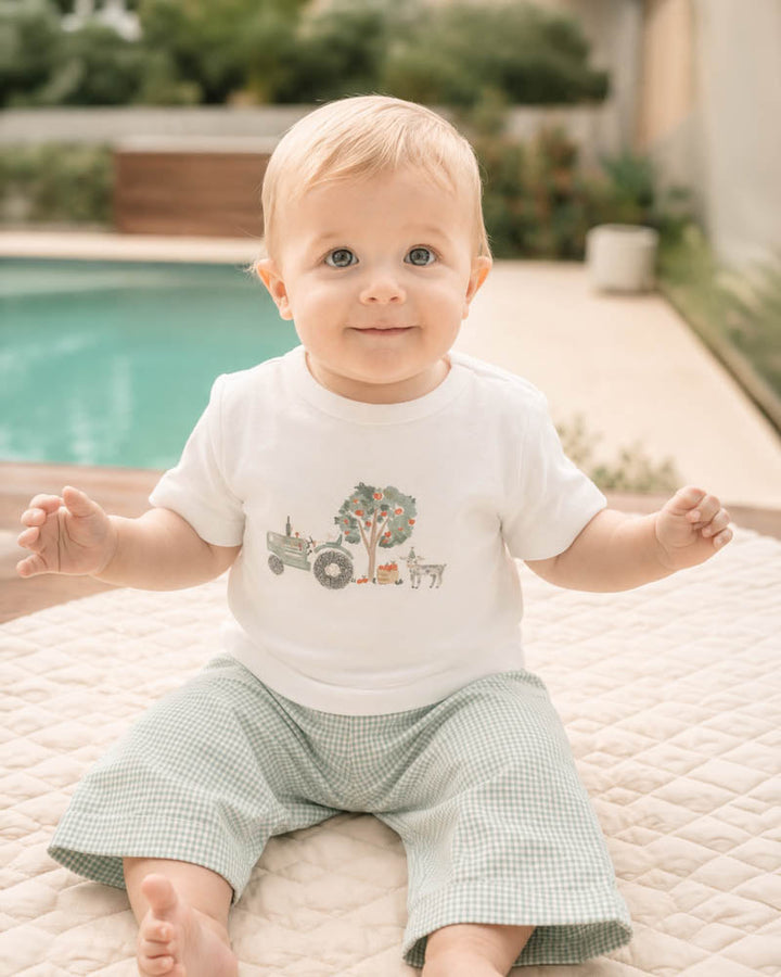Scout Organic Tractor Tee – Cloud – view 3