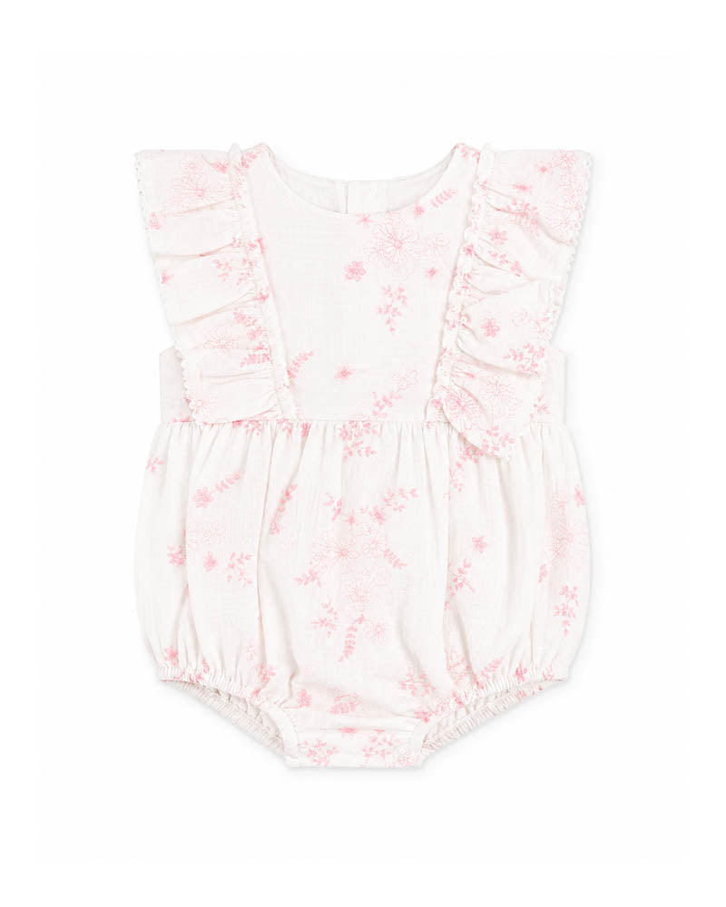 Chelsea All Over Embroidery Bodysuit – Cloud/Pink – view 2