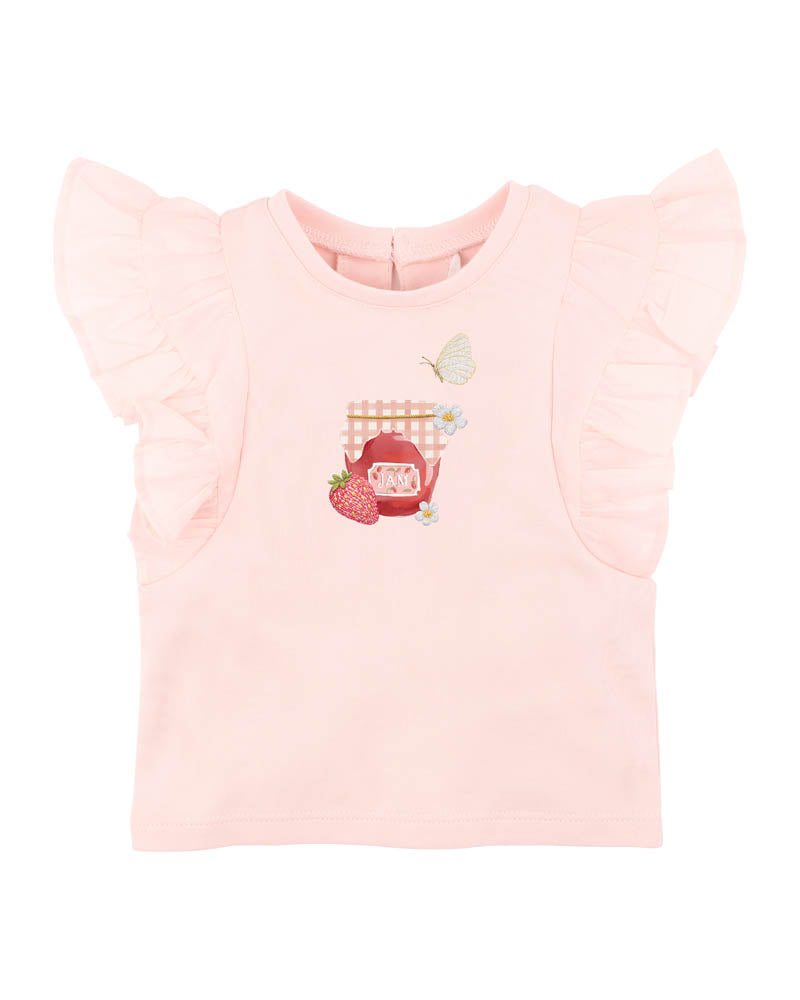 Poppy Organic Jam Tee – Crystal Pink – view 1