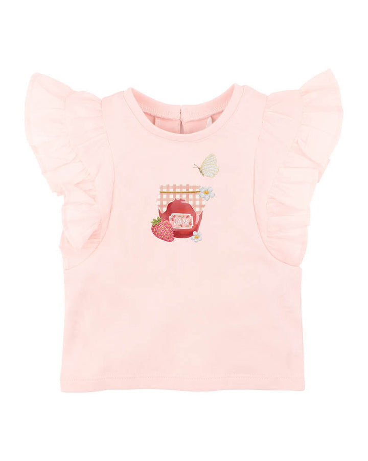 Poppy Organic Jam Tee – Crystal Pink – view 1