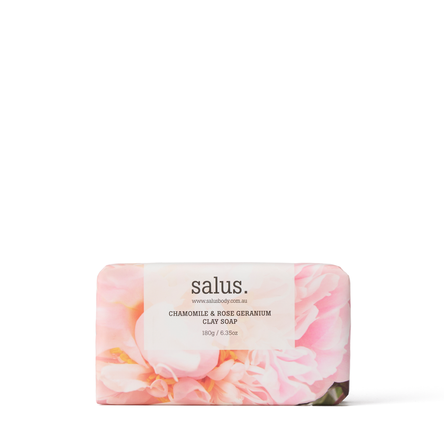 Chamomile & Rose Geranium Clay Soap 180g