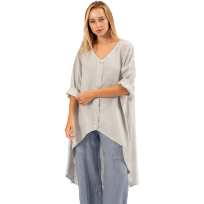 Vera May Perla linen jacket top 6341 view 2