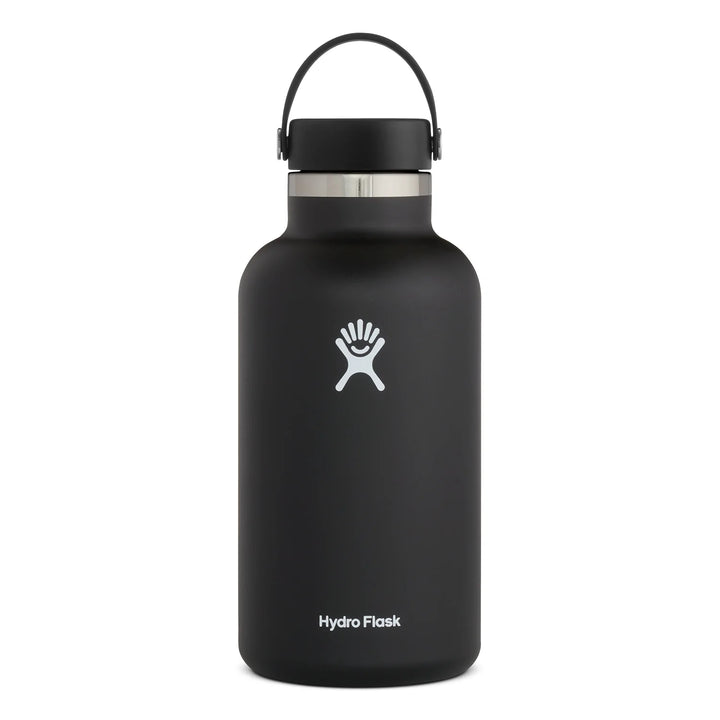 Hydro Flask 64oz (1.9L) Wide Mouth bottle in Black with Flex Cap