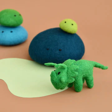 Mini Felt Triceratops