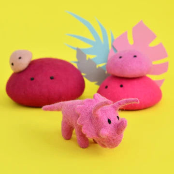 Mini Felt Triceratops