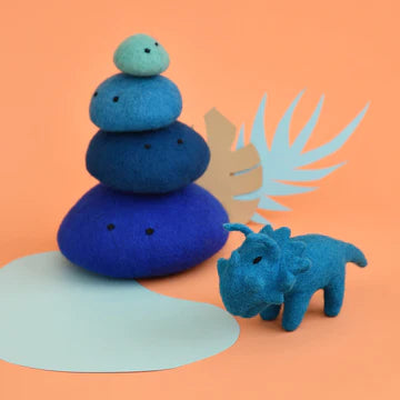 Mini Felt Triceratops